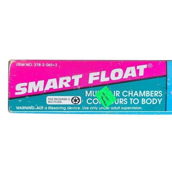 Florida Pools Inflate Roll Up & Carry Smart Float Pink 34"X90" NOS Vintage USA - Picture 3 of 5
